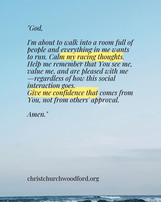 Prayer for Social Anxiety