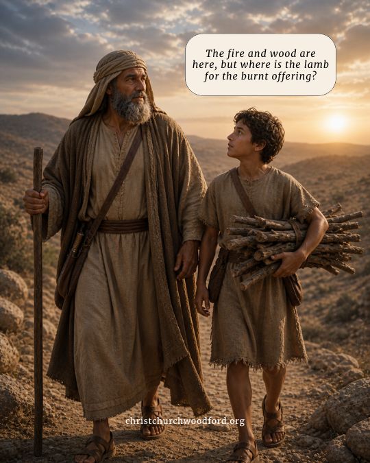 Genesis 22:7-8 Isaac said to Abraham