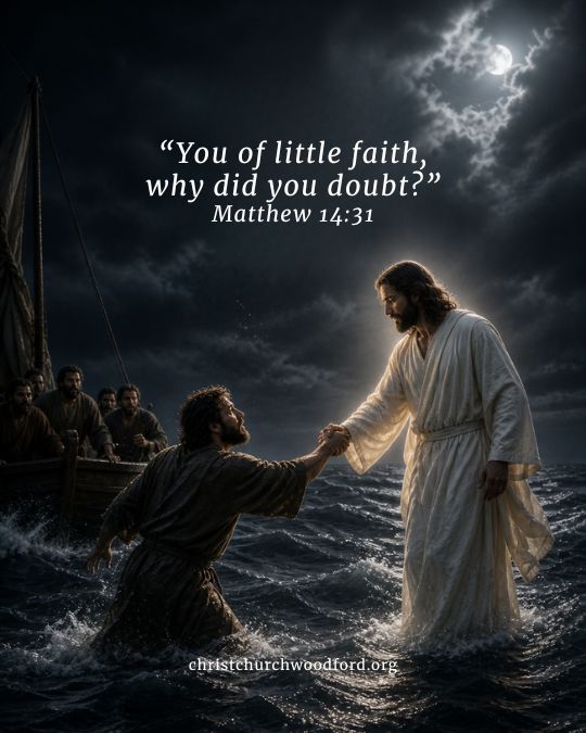 How Did Jesus Respond When Peter Sank