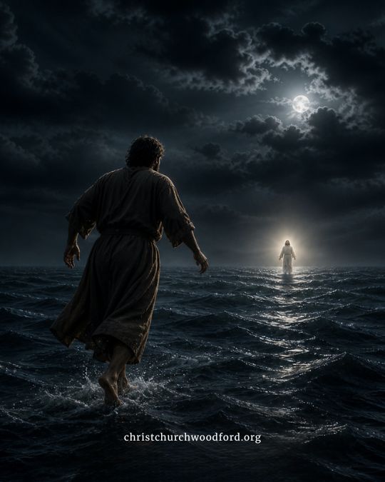 Peter walking on water meaning Matthew 14:28