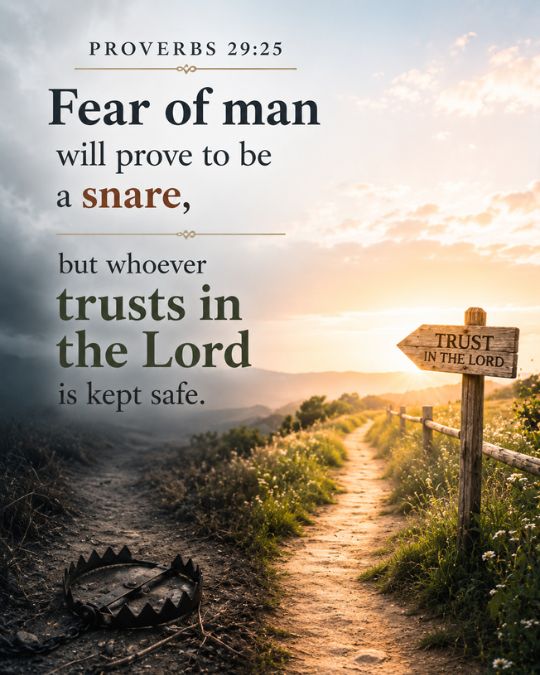 Proverbs 29:25 bible verse for trust