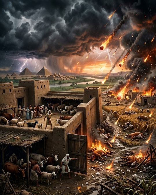 Plague 7 Hail and Fire (Exodus 9:13–35)