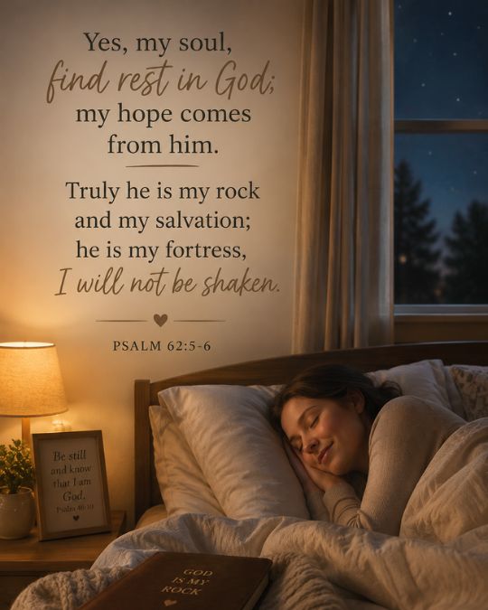 Psalm 62:5–6 bible verses about anxiety