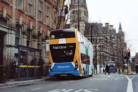 Stagecoach Bus in Manchester to the church