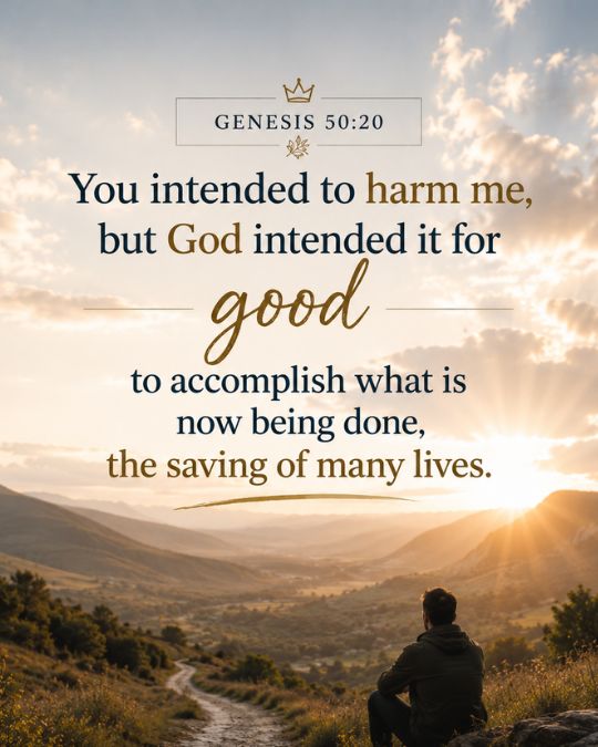 Genesis 50:20 bible verse about god being in control