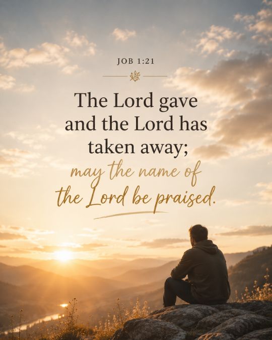 Job 1:21 god is in control of everything verse
