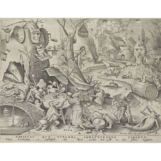 Gluttony - The Seven Deadly Sins, Pieter Bruegel