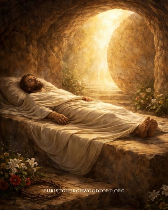Jesus rested in the tomb on the Sabbath day