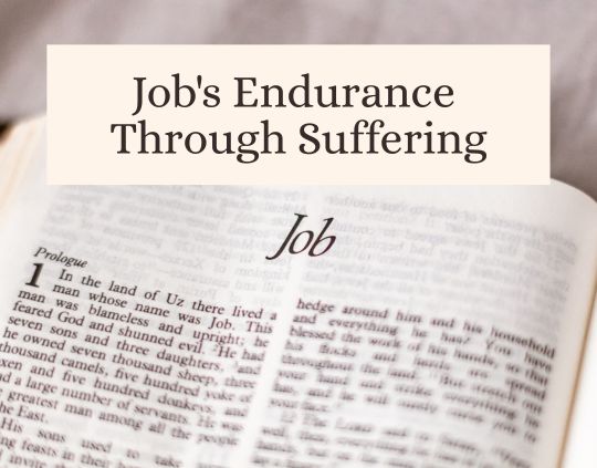Job's Endurance Through Suffering When God Doesn't Explain Why