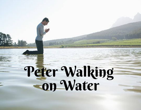 Peter Walking on Water When Faith Meets Fear on the Waves