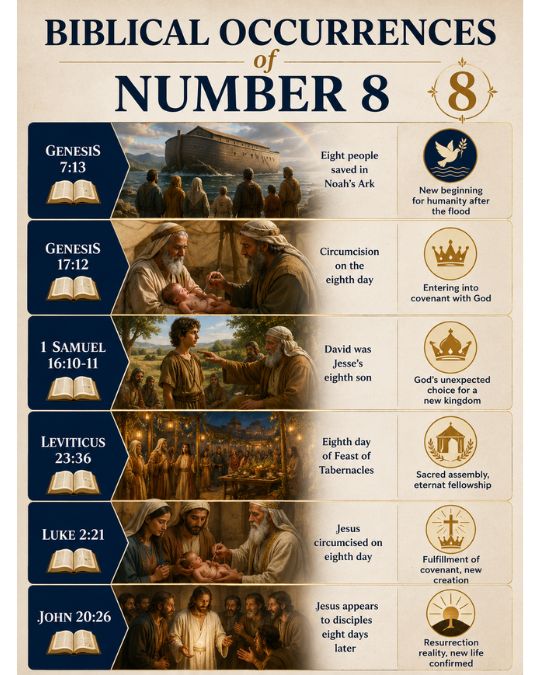 Biblical Occurrences of Number 8