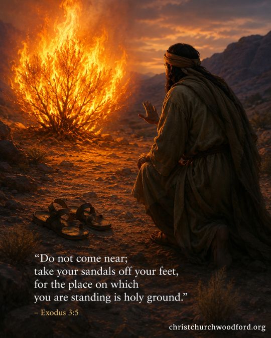 Exodus 3:5 Fire symbolism meaning in the Bible