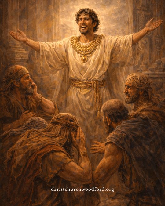 Joseph met his brothers at Egypt and the brothers were terrified