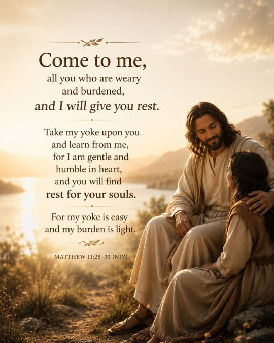 Matthew 11:28–30 Sabbath day meaning
