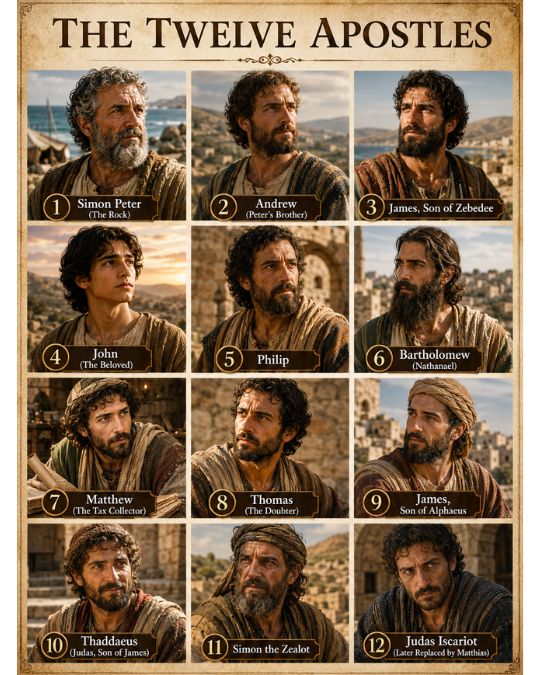 The Twelve Apostles - Number 12 in the Bible