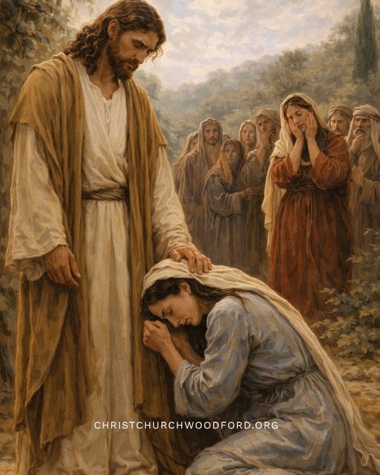 the sorrow of Jesus and Mary for grieving