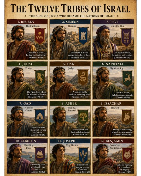 the twelve tribes of Israel