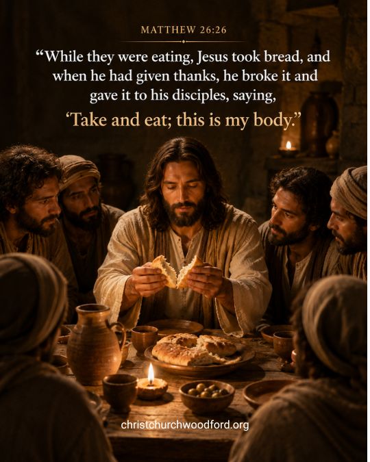 Bible verse for bread Matthew 26_26