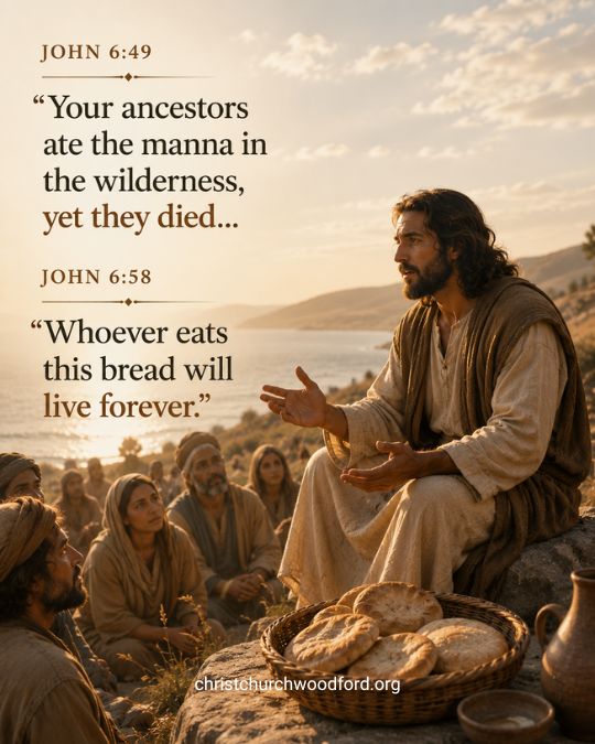 Bible verses about bread John 6_49, 58