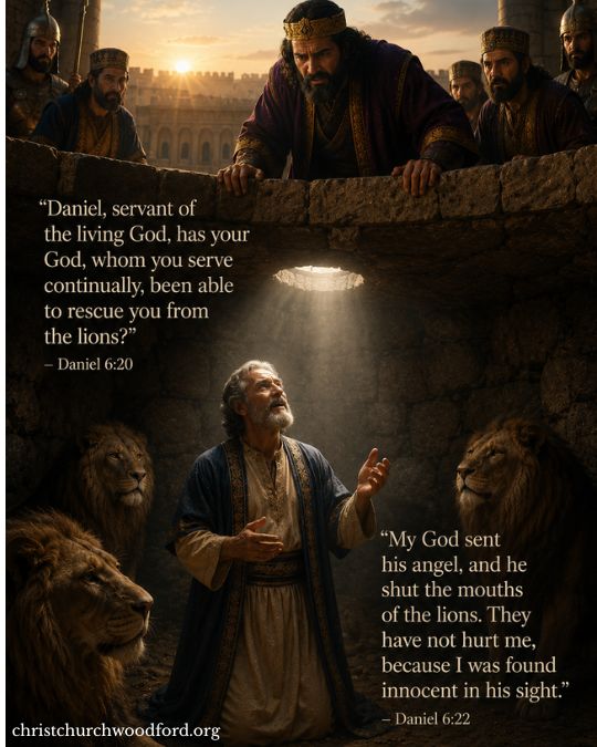 Daniel 6_22 God Shut the Lions' Mouths
