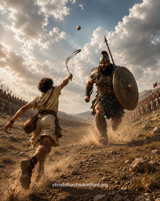 David and Goliath Bible Story_ The Moment David Released the Stone