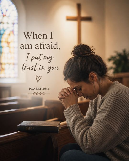 Psalm 56:3 Bible verse for depression