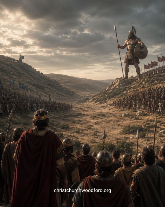 the Israelites and the Philistines had gathered in the Valley of Elah