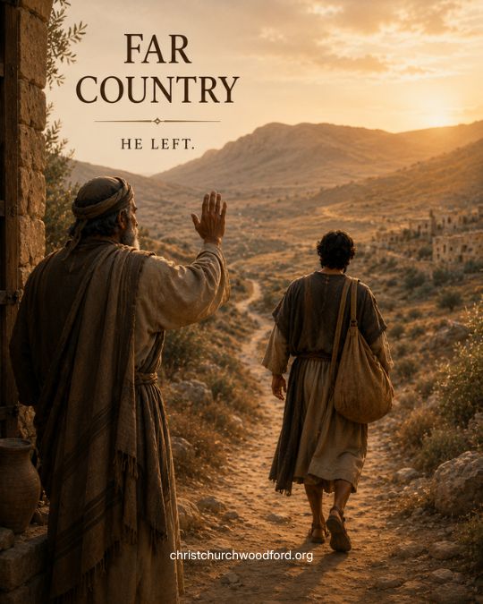 After receiving his inheritance, the son leaves for a _far country
