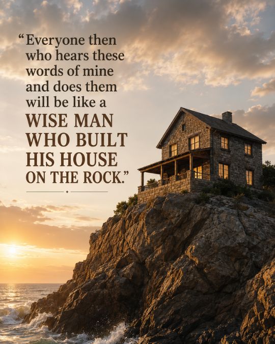 Matthew 7:24 sermon on the mount
