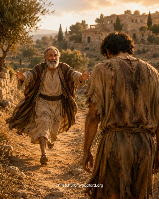 Why Did the Father Run towards his prodigal son