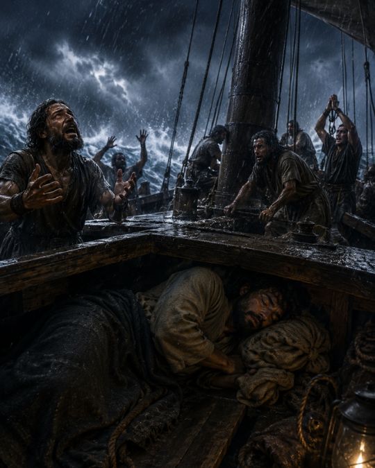Jonah 1:4 Jonah boards a ship and sails for Tarshish