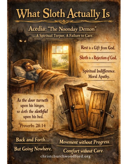 Why sloth is considered a sin