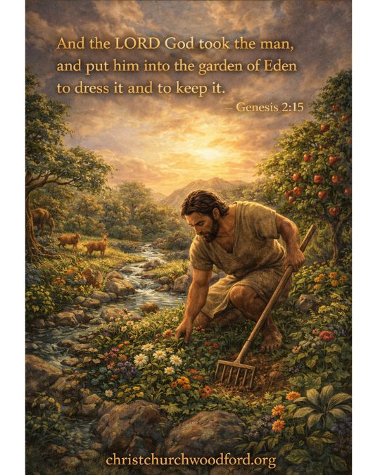 genesis 2:15 verse for sloth sin