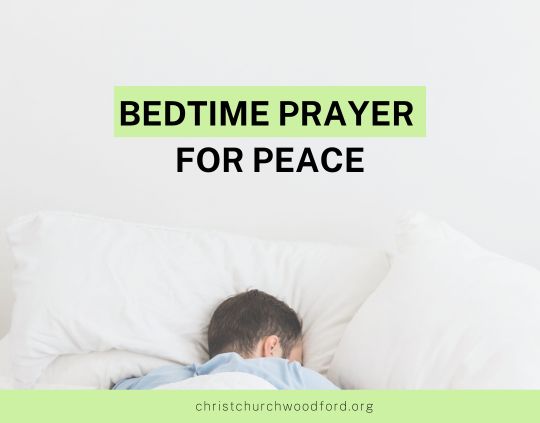 Bedtime Prayer for Peace Finding Rest in God Tonight