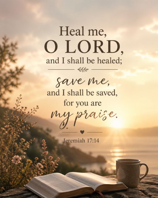 Jeremiah 17:14 Bible Verses About Healing