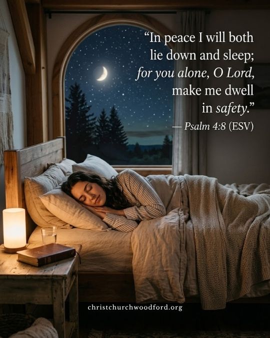 Psalm 4:8 bedtime prayer for peace