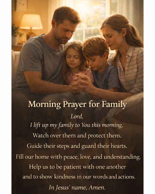 morning prayer for family