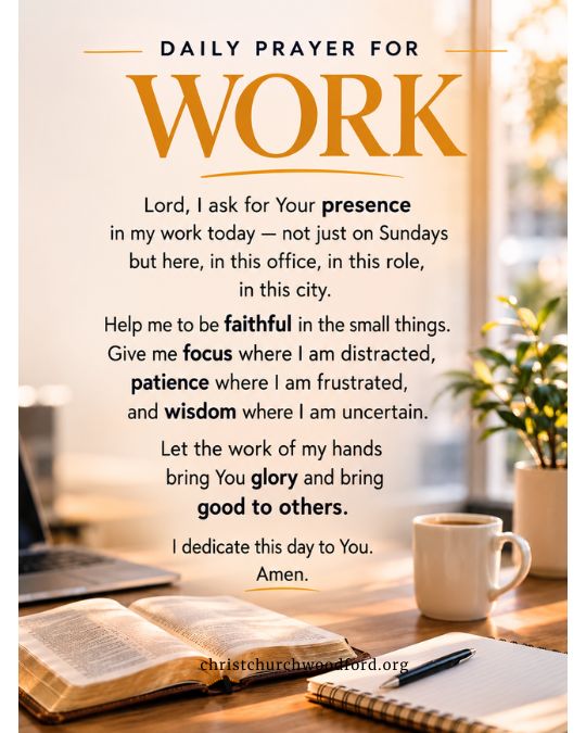 Daily Prayer for Work