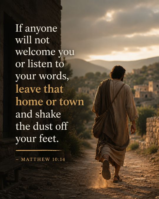 Matthew 10:14 bible verses about family conflict