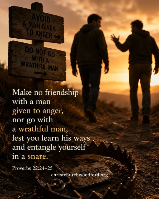Proverbs 22:24–25 Bible Verses for Friendship