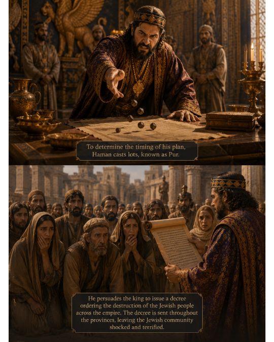 Haman's destruction to the Jewish community