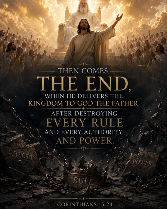 Jesus promised He would come again 1 Corinthians 15_24