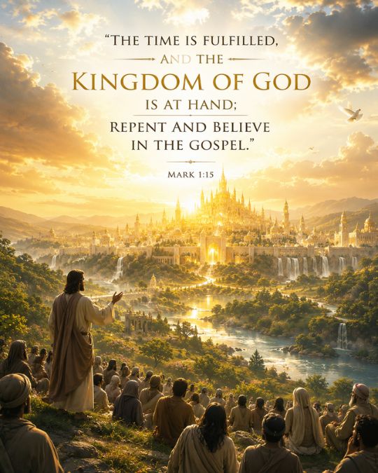 Jesus spoke about the Kingdom of God Mark 1_15