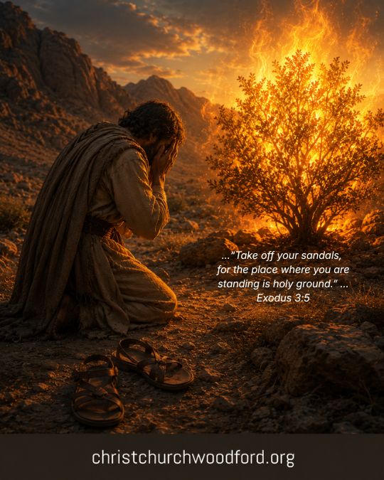 Moses hid his face, because he was afraid to look at God Exodus 3_5