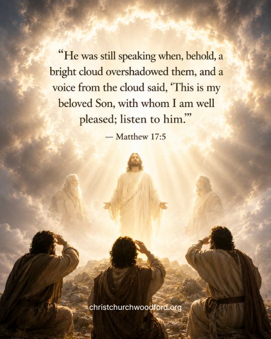 Divine Transfiguration on the Mountain Matthew 17_5
