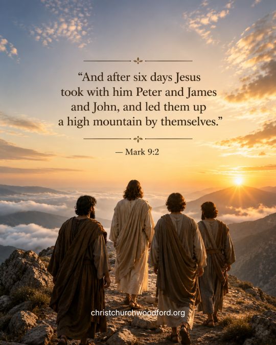 Mark 9_2 Jesus Takes Peter, James, and John Up the Mountain