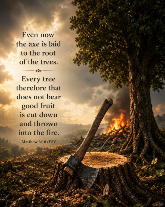 The trees meaning in the Bible Matthew 3_10 (ESV)