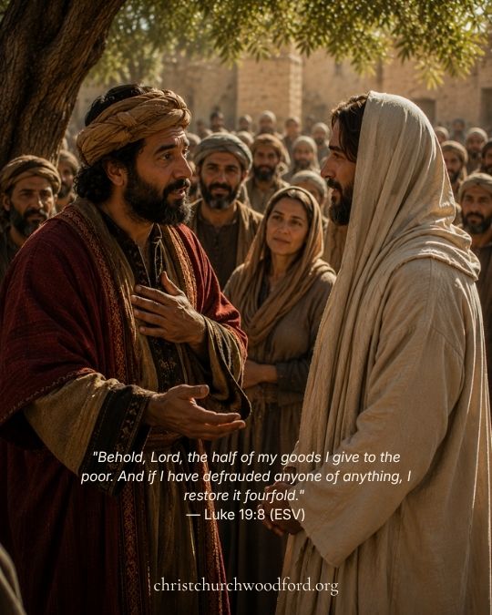 Luke 19_8 Zacchaeus the Tax Collector