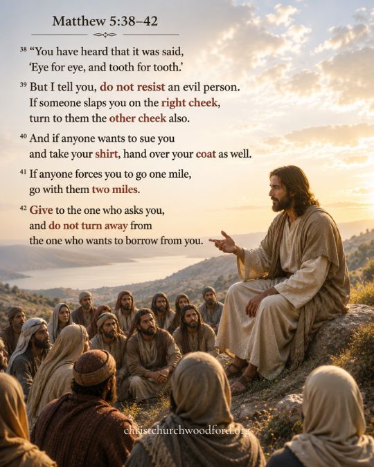Matthew 5_38–42 Love Does Not Mean Pretending Nothing Happened