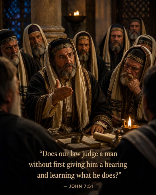 Nicodemus Speaks Up John 7_51